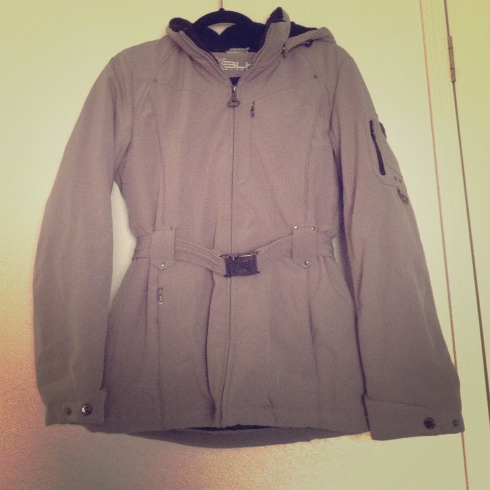 ZXBLK Outdoor Coat w/ Hood & Belt S